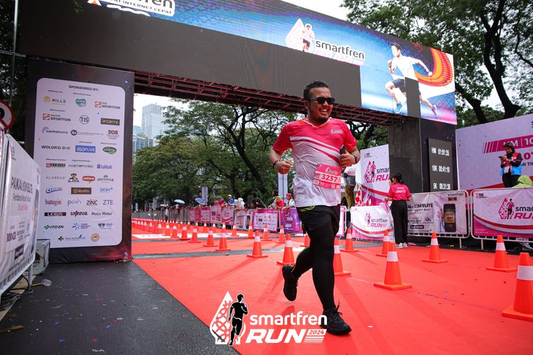 Race photo from Smartfren Run 2024