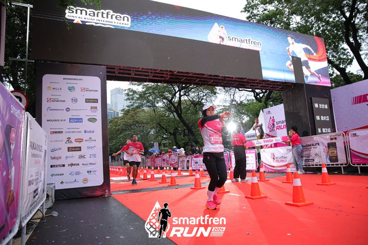 Race photo from Smartfren Run 2024