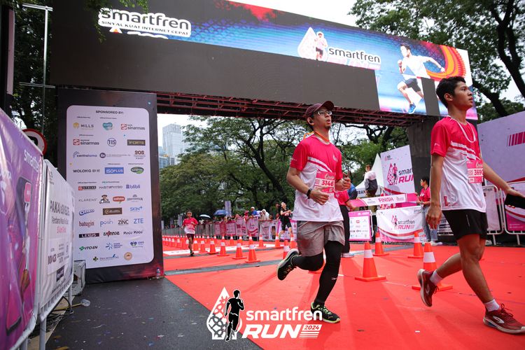 Race photo from Smartfren Run 2024