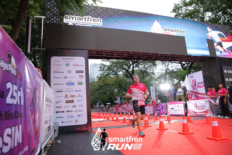 Race photo from Smartfren Run 2024