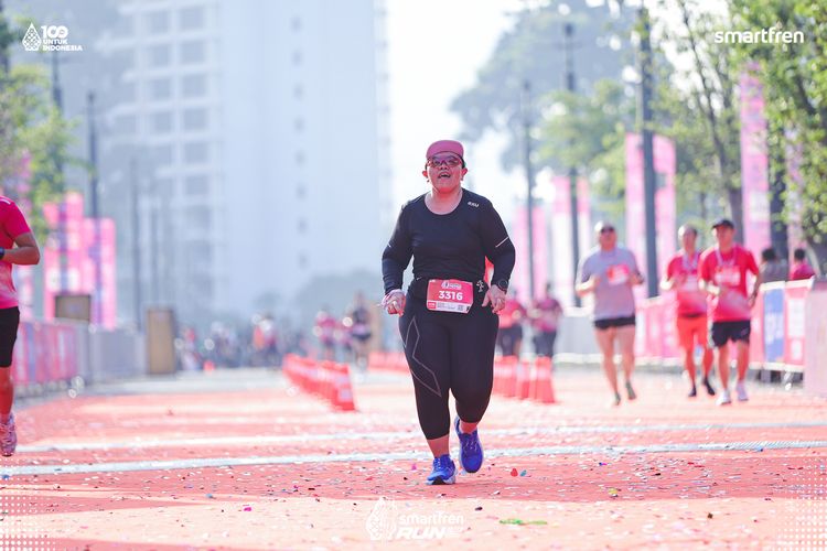 Race photo from Smartfren Run 2025 