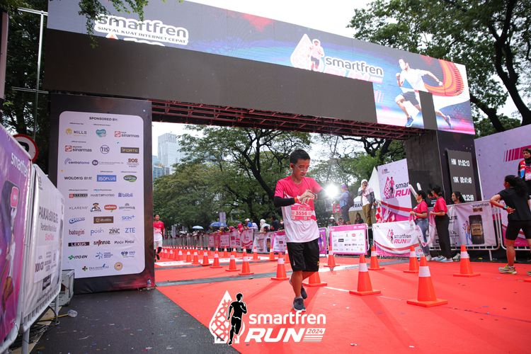 Race photo from Smartfren Run 2024