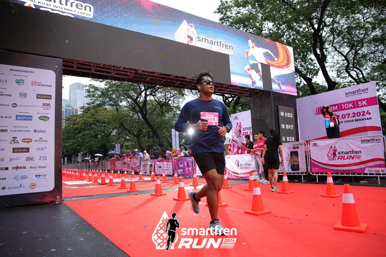 Race photo from Smartfren Run 2024