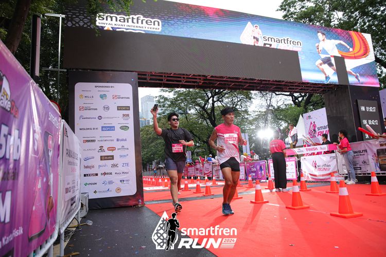 Race photo from Smartfren Run 2024