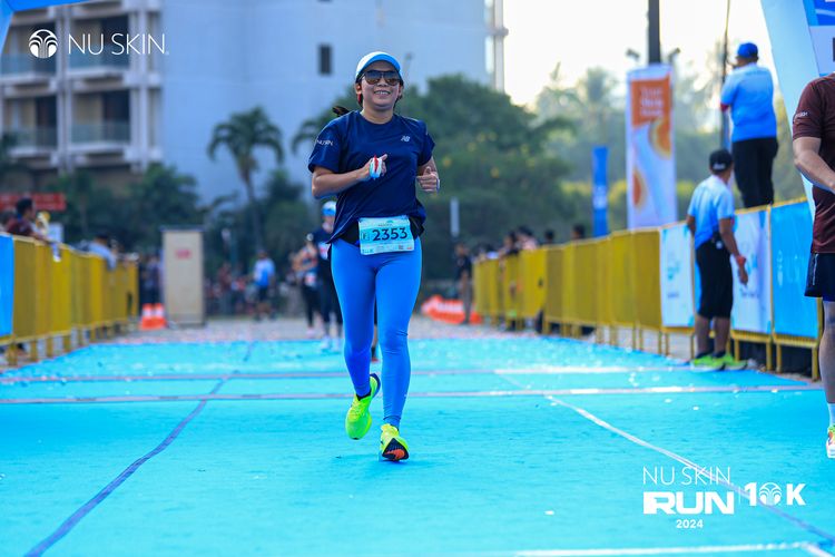 Race photo from Nu Skin Run 10K