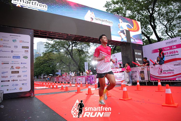 Race photo from Smartfren Run 2024