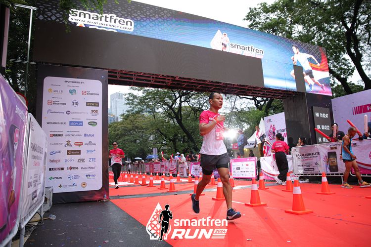 Race photo from Smartfren Run 2024