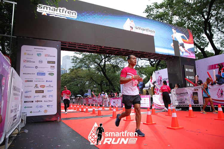 Race photo from Smartfren Run 2024