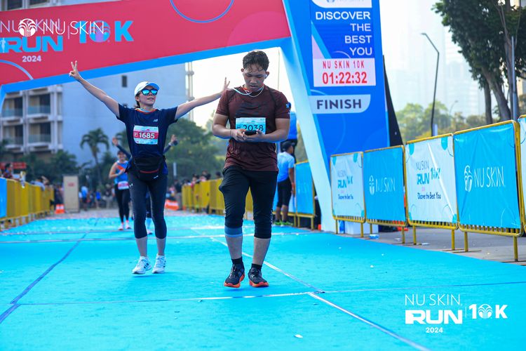 Race photo from Nu Skin Run 10K