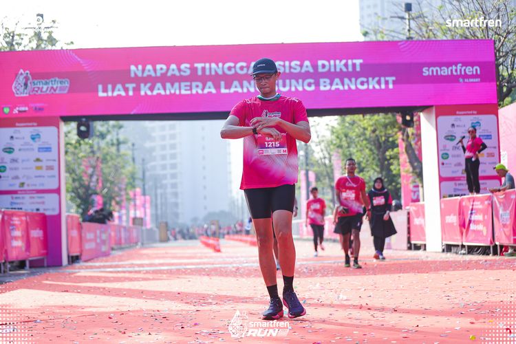 Race photo from Smartfren Run 2025 