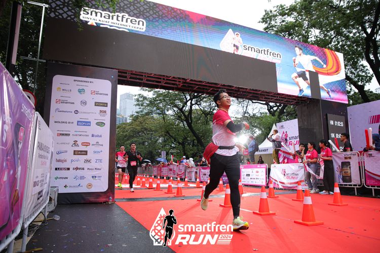 Race photo from Smartfren Run 2024