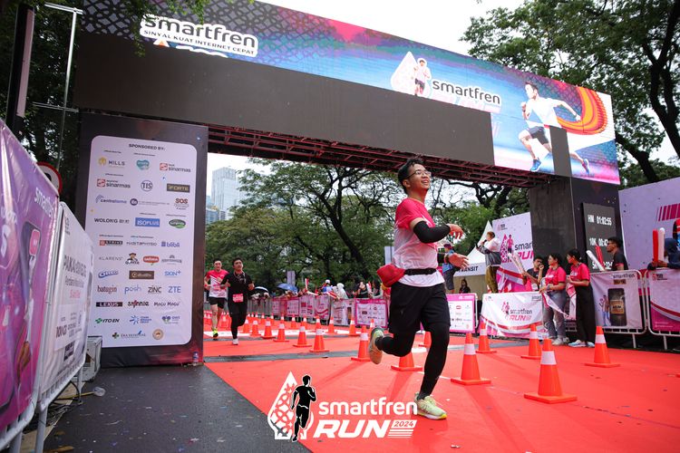 Race photo from Smartfren Run 2024