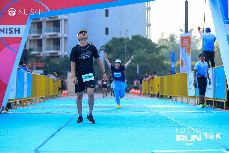 Race photo from Nu Skin Run 10K