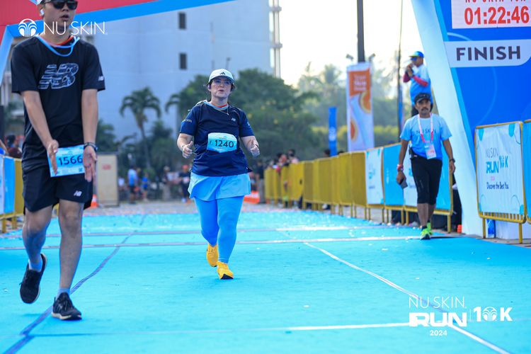 Race photo from Nu Skin Run 10K