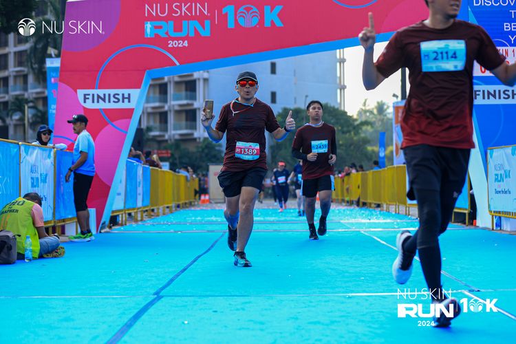 Race photo from Nu Skin Run 10K