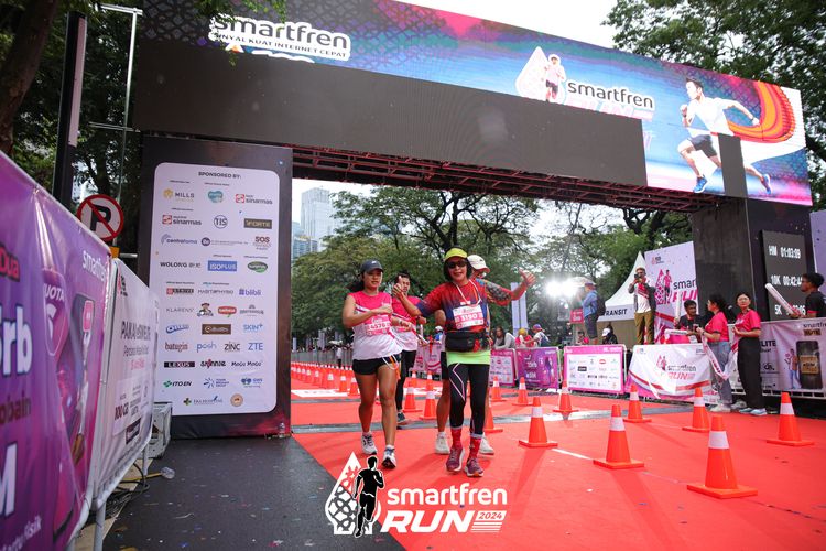 Race photo from Smartfren Run 2024