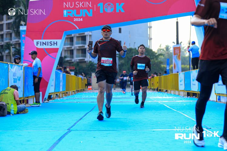 Race photo from Nu Skin Run 10K