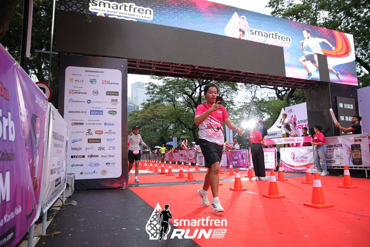 Race photo from Smartfren Run 2024