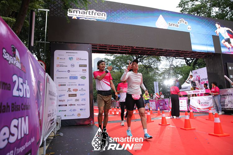 Race photo from Smartfren Run 2024