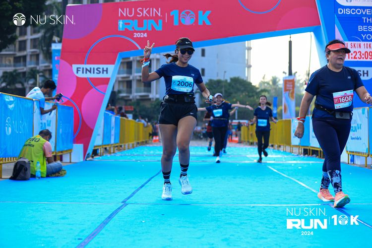 Race photo from Nu Skin Run 10K