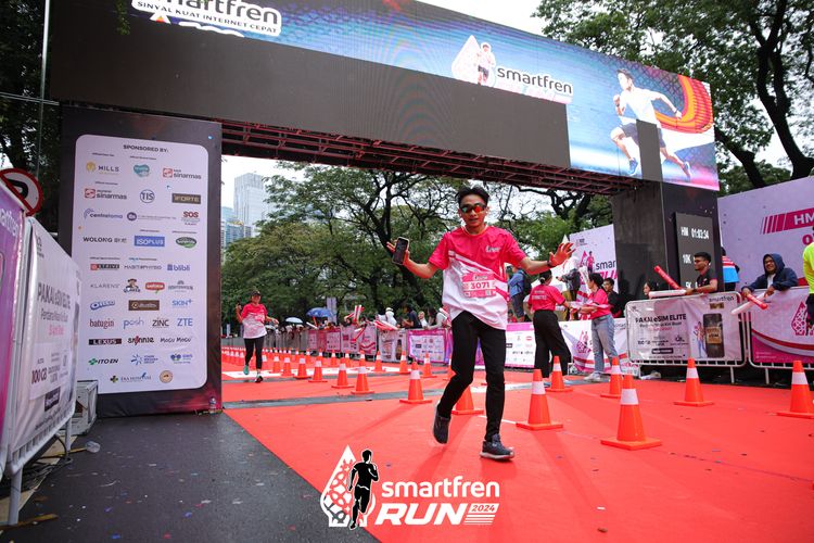 Race photo from Smartfren Run 2024