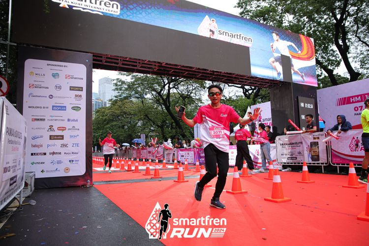 Race photo from Smartfren Run 2024