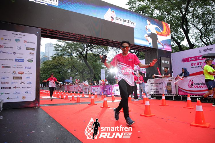 Race photo from Smartfren Run 2024