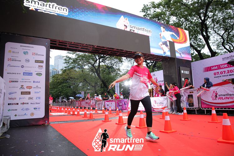 Race photo from Smartfren Run 2024