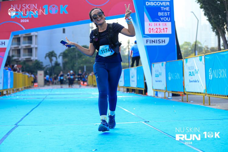 Race photo from Nu Skin Run 10K