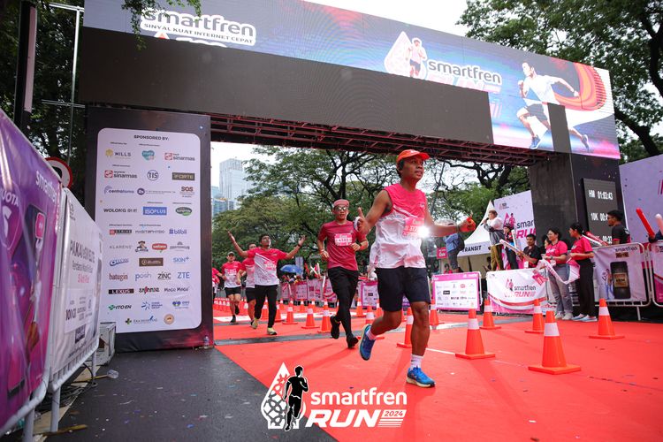 Race photo from Smartfren Run 2024