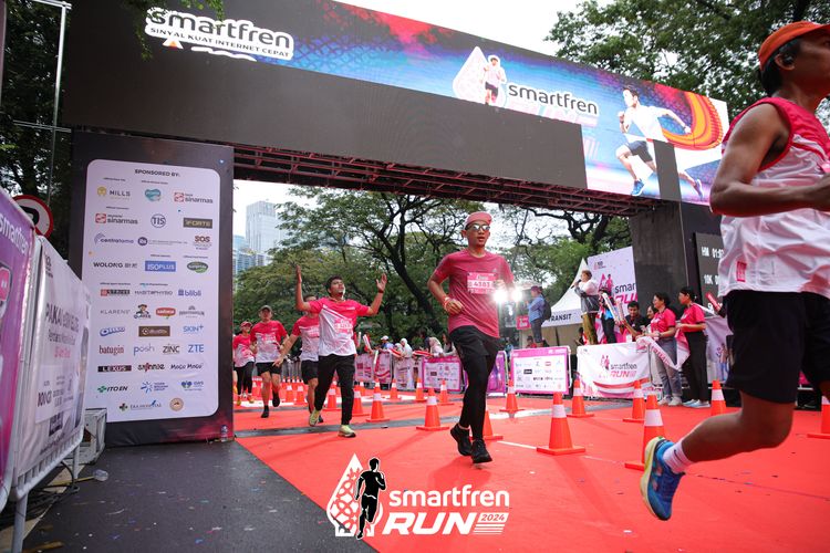 Race photo from Smartfren Run 2024
