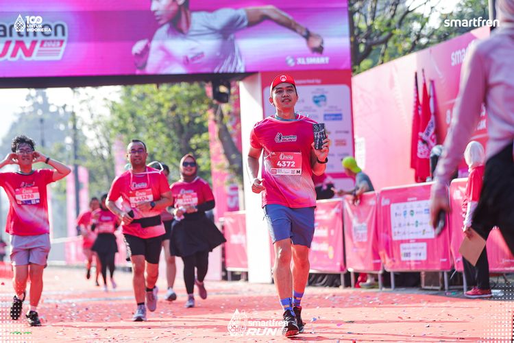 Race photo from Smartfren Run 2025 