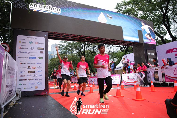 Race photo from Smartfren Run 2024