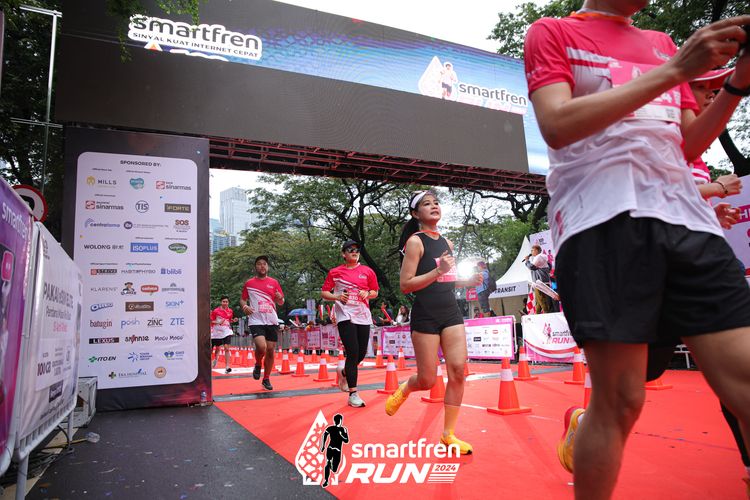 Race photo from Smartfren Run 2024
