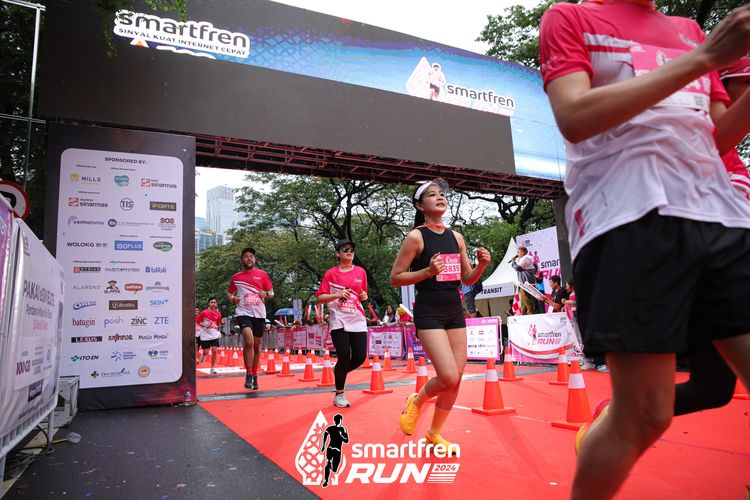 Race photo from Smartfren Run 2024