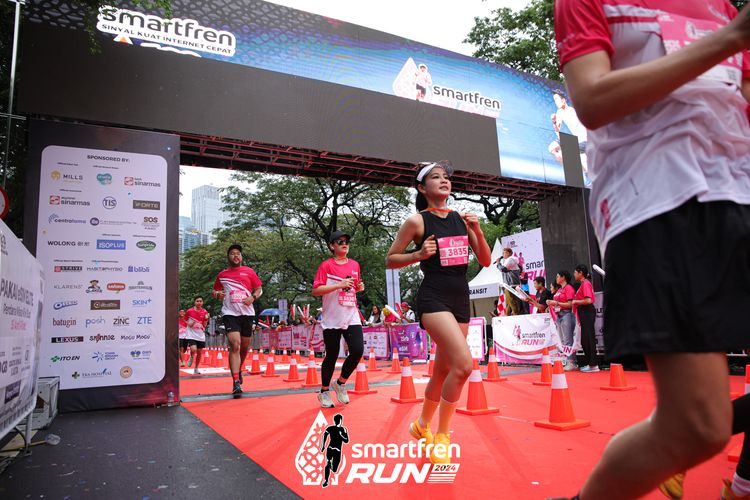 Race photo from Smartfren Run 2024