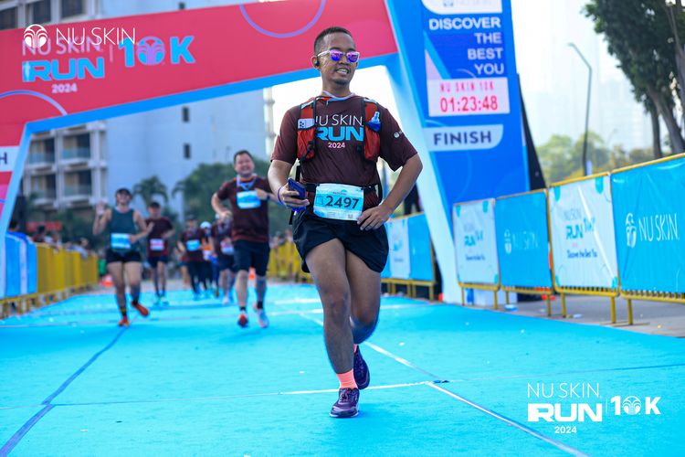 Race photo from Nu Skin Run 10K