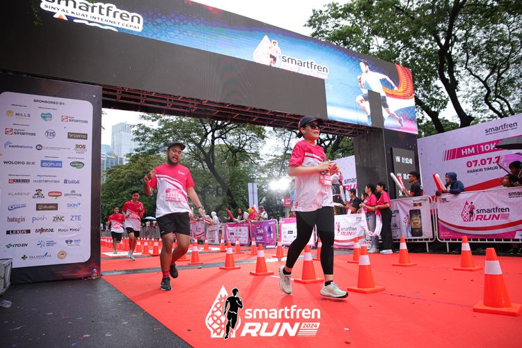 Race photo from Smartfren Run 2024