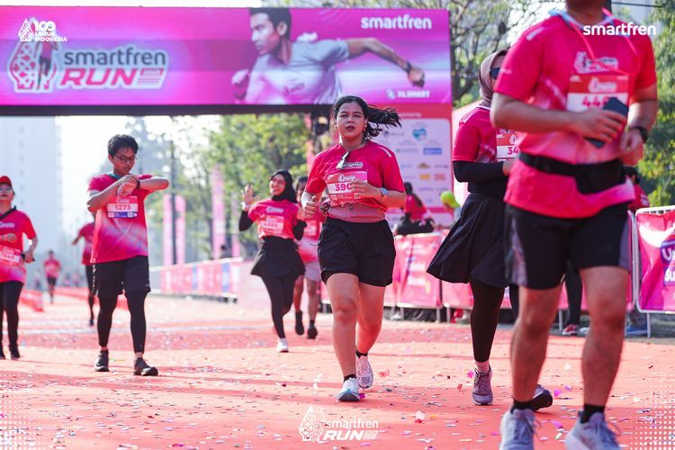 Race photo from Smartfren Run 2025 