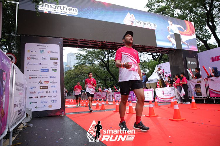Race photo from Smartfren Run 2024