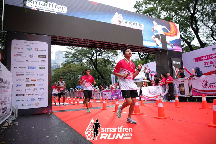 Race photo from Smartfren Run 2024