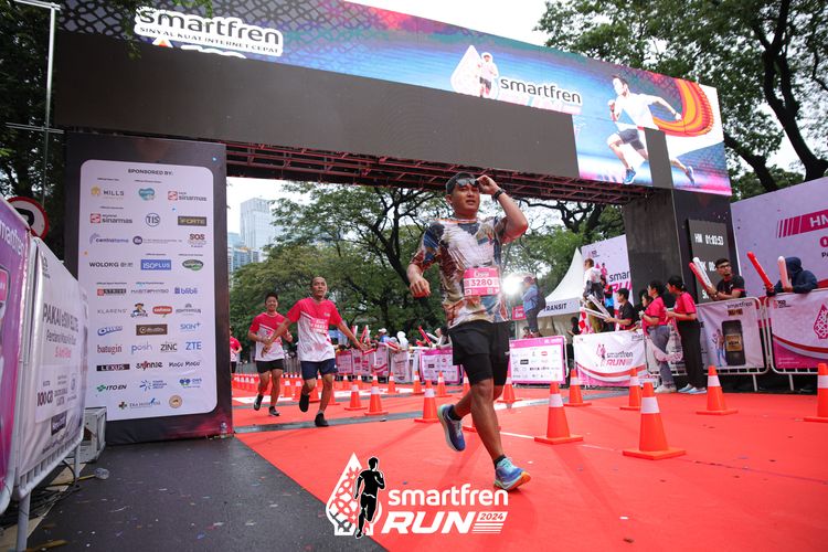Race photo from Smartfren Run 2024
