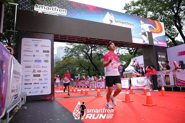 Race photo from Smartfren Run 2024