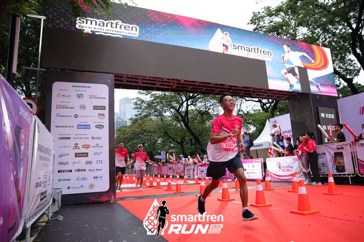 Race photo from Smartfren Run 2024