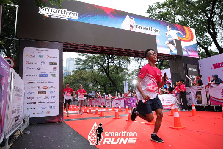Race photo from Smartfren Run 2024