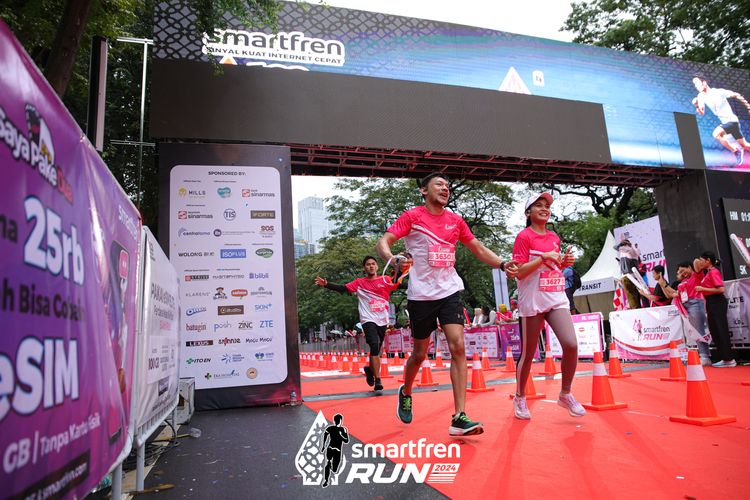Race photo from Smartfren Run 2024