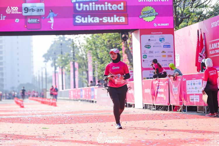Race photo from Smartfren Run 2025 