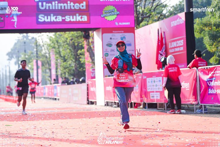 Race photo from Smartfren Run 2025 