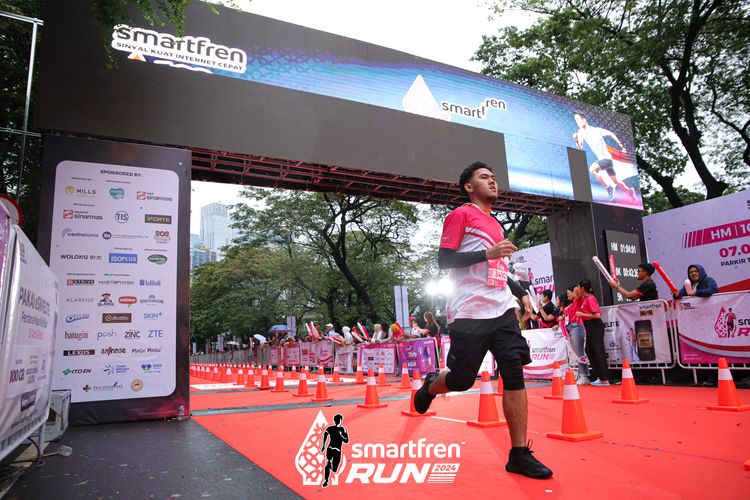 Race photo from Smartfren Run 2024