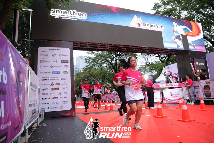Race photo from Smartfren Run 2024